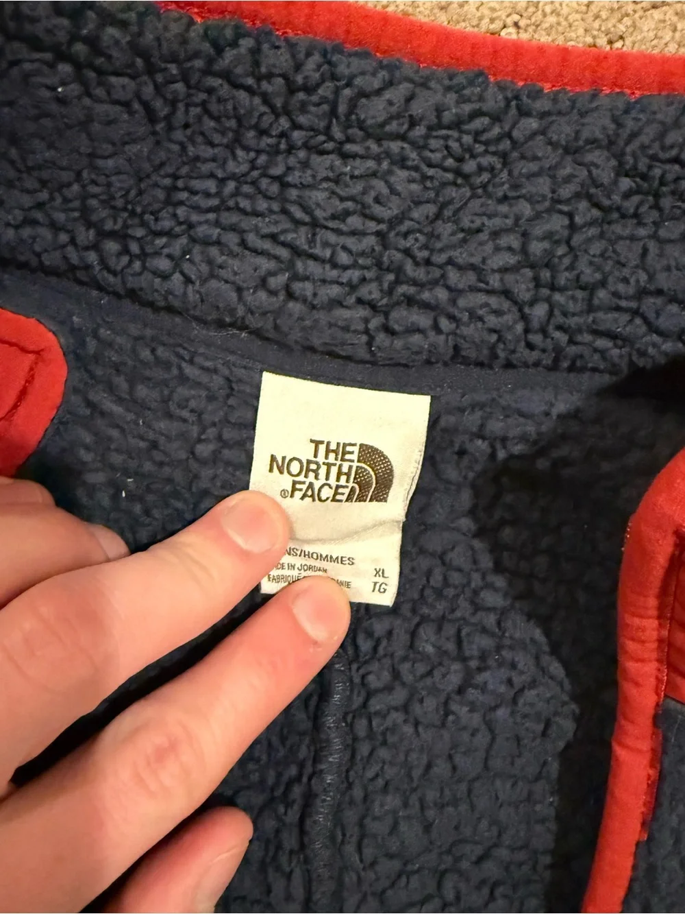North Face navy fleece